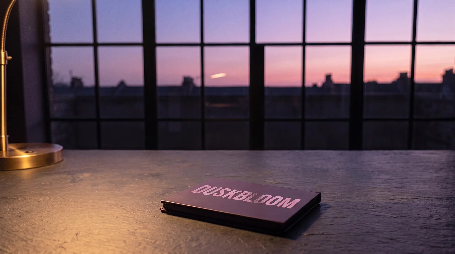 The closed palette on the slate table by the window, the name Duskbloom on its lid, the last rose of the dusk outside