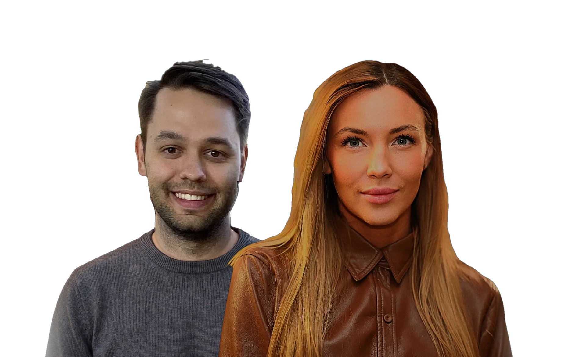 Artem Zadvoryanskiy and Viktoria Surovytsky, the founders of the studio